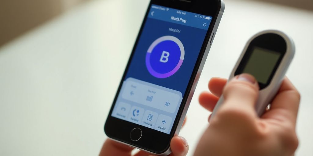 iPhone and glucose meter for diabetes management